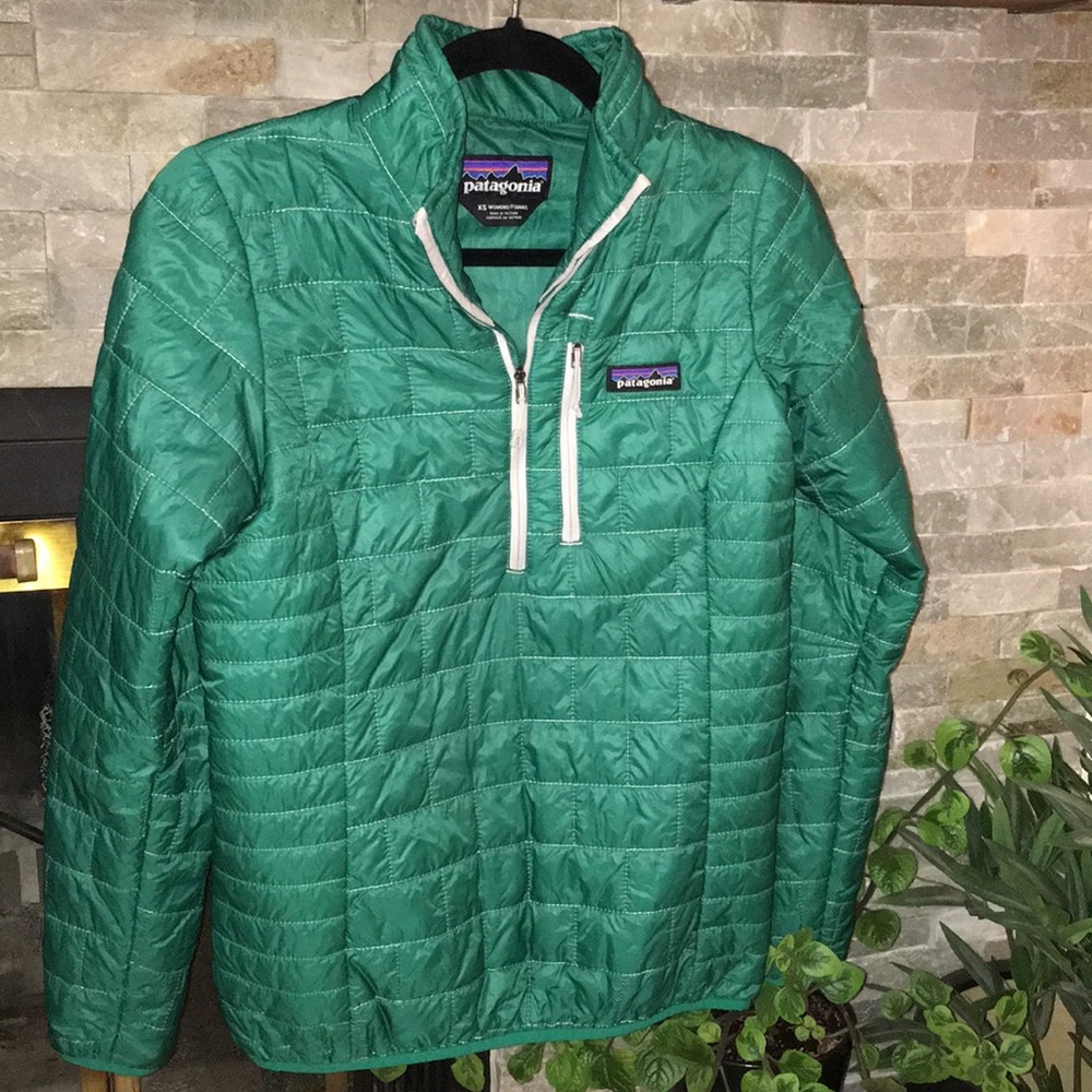 Patagonia nanopuff quarter zip pullover